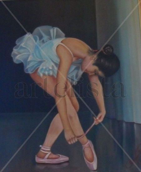 BAILARINA Oil Canvas Portrait