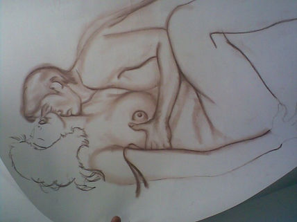 Sepia/desnudo