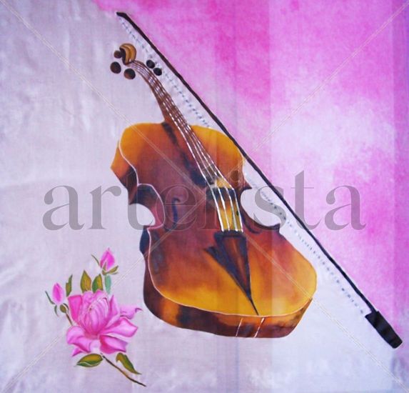 VIOLIN Y ROSA Ink Textile Others