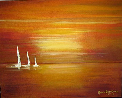 Nautica sobre naranja