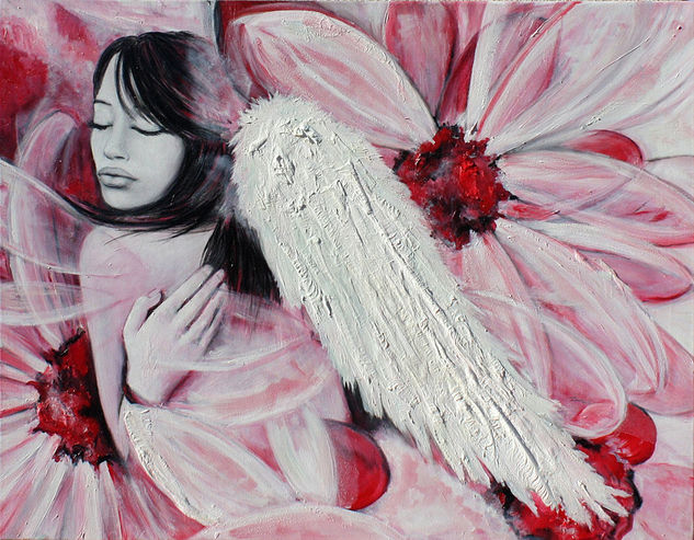 Ángel rosa Oil Canvas Nude Paintings