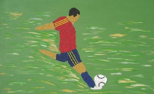 Futbolista - IVA no incluido Mixed media Canvas Sports