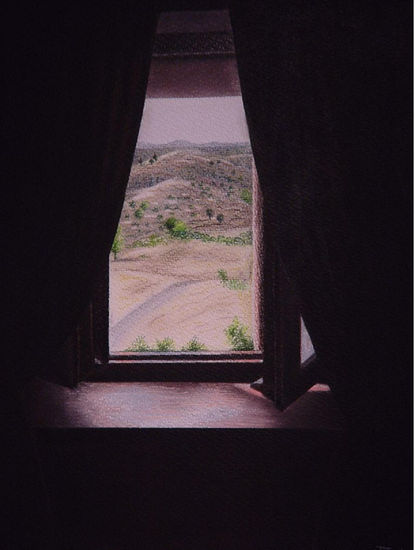 VENTANA DEL PARADOR DE SIGÜENZA Pastel Paper Landscaping