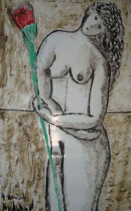 mujer flor 823