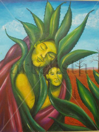 Madre Tierra Oil Canvas Landscaping