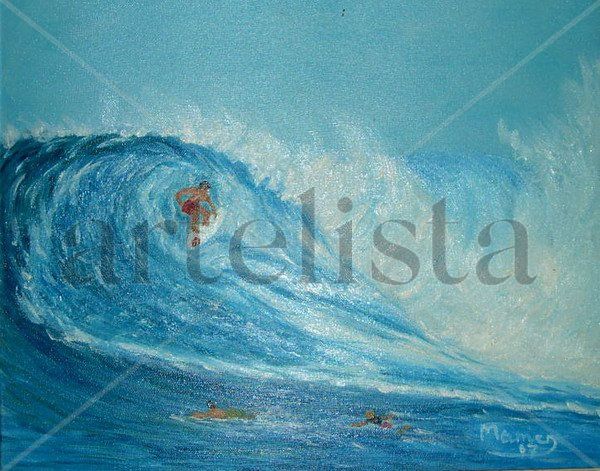 surfista Oil Canvas Marine Painting