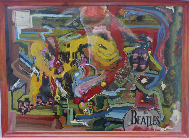 Homenaje a Los Beatles Media Mixta Tabla Figura