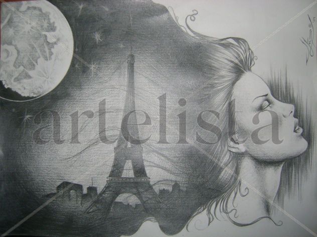 pensando en paris bajo una noche oscura