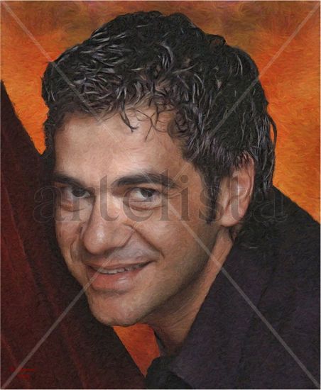 Retrato oleo AT1  - 73x60cm Oil Canvas Portrait