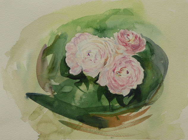 Rosas 7 Watercolour Paper Floral Painting