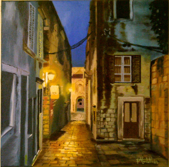 Calle de croacia Oil Canvas Landscaping