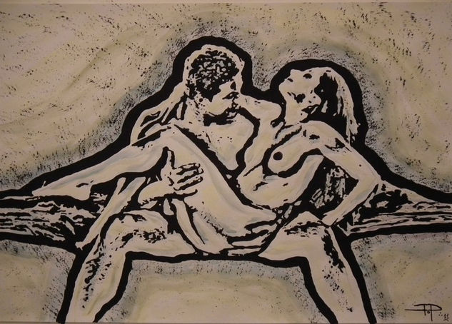 Kamasutra I Watercolour Card Nude Paintings