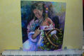 mujer con cesta de uvas