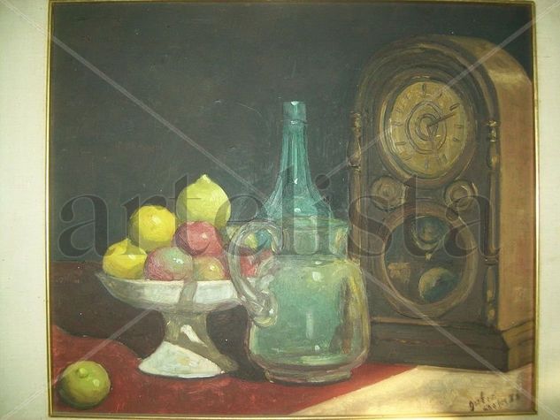 Bodegón con Frutas Oil Panel Still Life Paintings