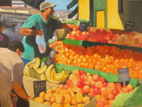 Mercado Cardonal Oil Canvas Landscaping