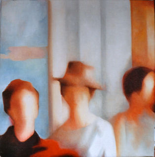 3 MUJERES Y UN SOMBRERO Oil Canvas Figure Painting