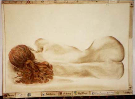 En el ínter... Pencil (coloured) Paper Nude Paintings