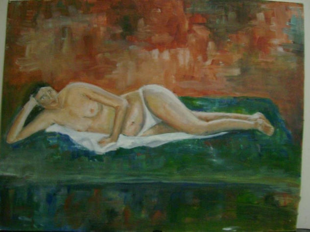 Modelo Oil Canvas Figure Painting