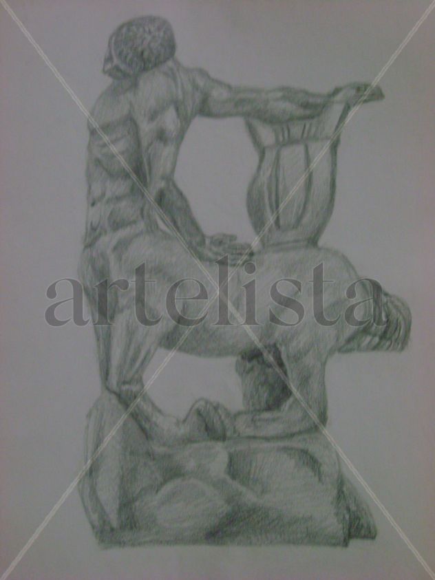 Estudio de la escultura: Centauro Moribundo