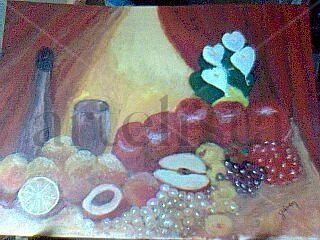 Bodegón 3 Oil Panel Still Life Paintings