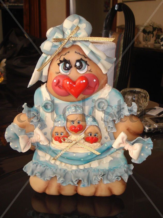 portarrollo cocina - gallina