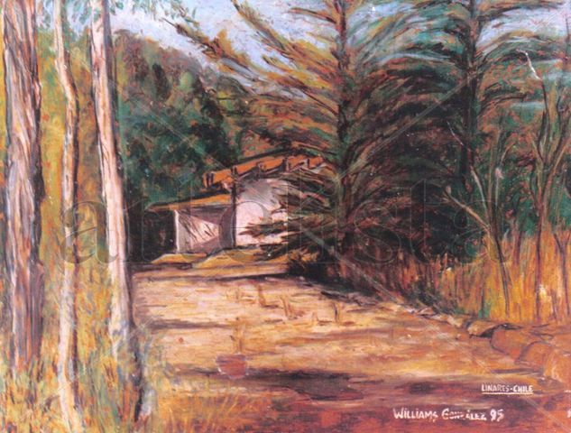 Chile-Linares- Oil Canvas Landscaping