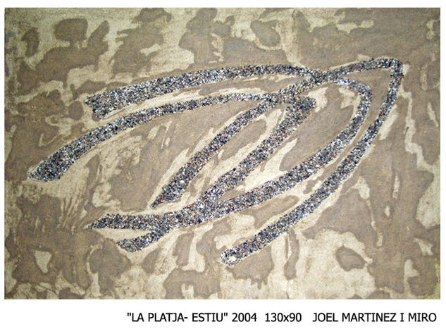 La platja. Estiu Mixed media Canvas Others