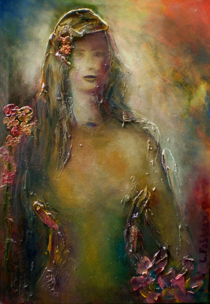 Mujer con Flores