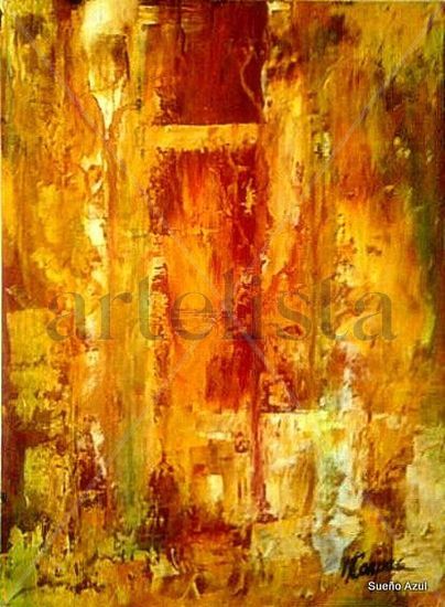 La puerta de luz se hace pequeña Oil Canvas Landscaping