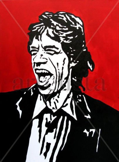 Mick Jagger Acrílico Lienzo Figura