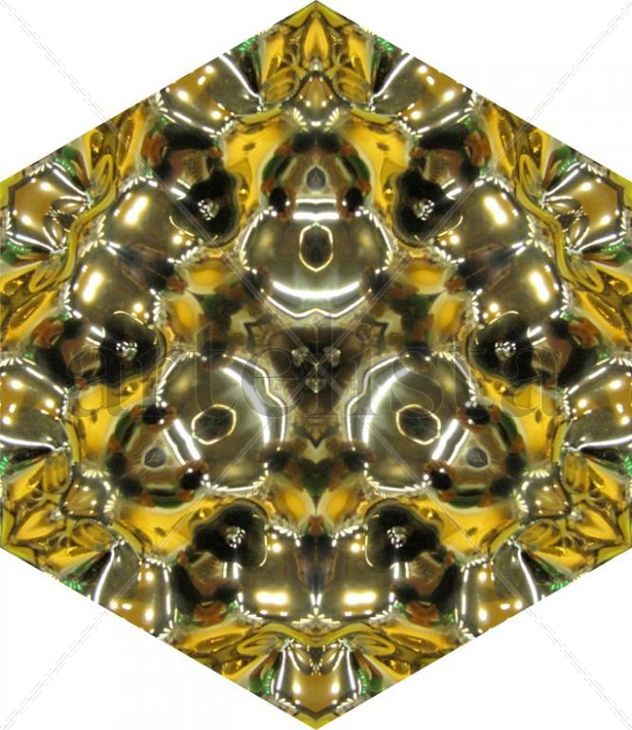Porcelana metalizada dorada