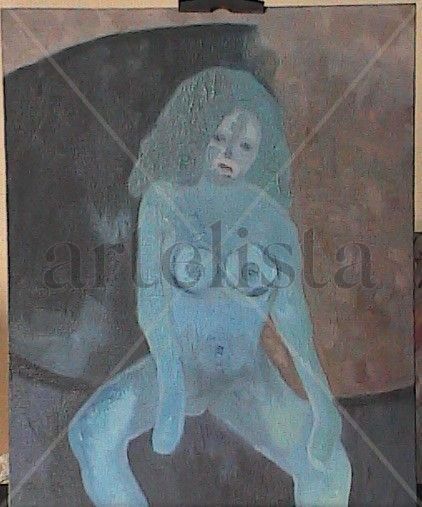 La modelo decente Oil Textile Figure Painting