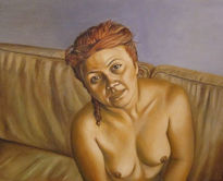 Desnudo en sofa