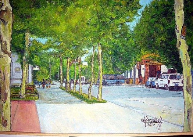 Plaza Artigas Oil Canvas Landscaping