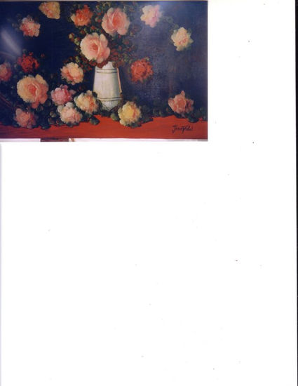 Rosasrosa Oil Canvas Floral Painting