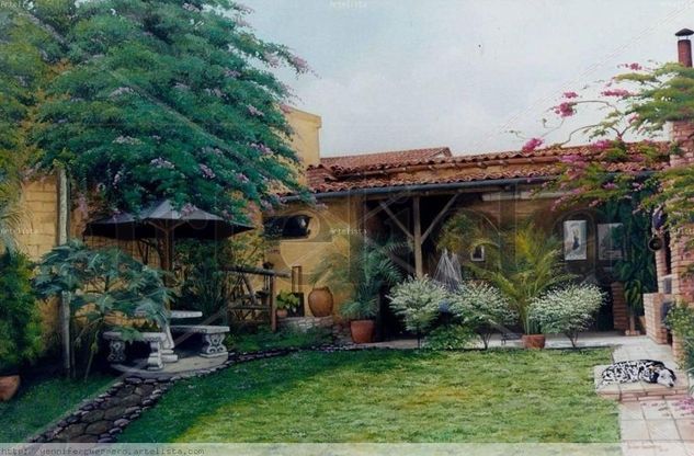 Mi Jardin Oil Canvas Landscaping