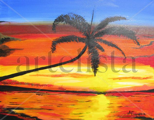 Paradise/ Paraiso Acrylic Canvas Landscaping