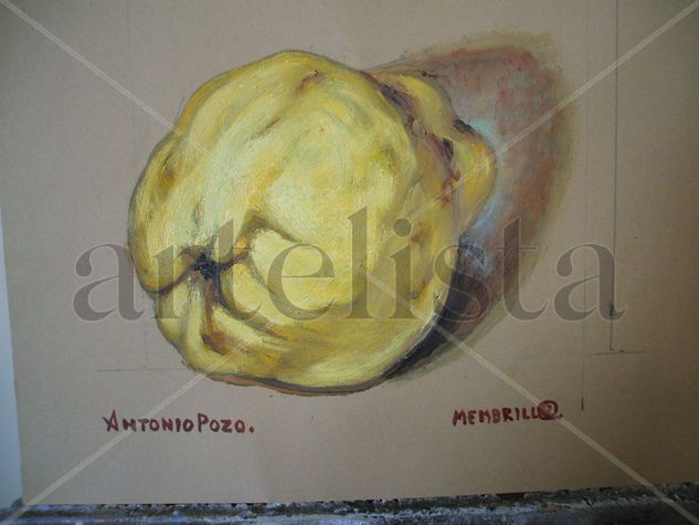 membrilla Oil Paper Still Life Paintings