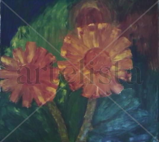 diente de león 3 Oil Canvas Floral Painting