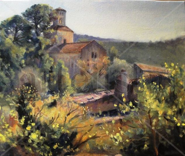 Monasterio de Sant Ponç. Oil Canvas Landscaping