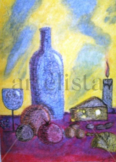 bodegon Pastel Paper Still Life Paintings