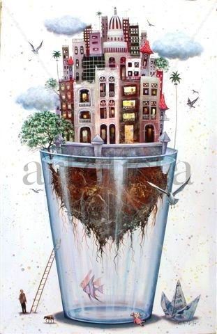 HABANA EN VASO DE AGUA