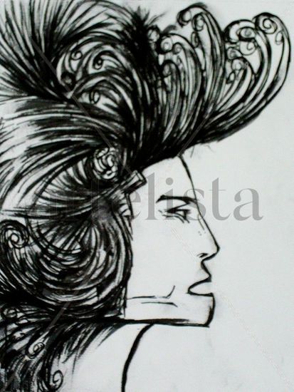 perfil humano sin color Charcoal