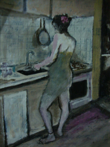 Mujer en la cocina