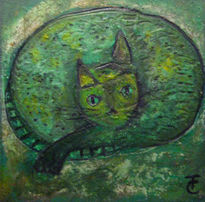 Gato en Verde