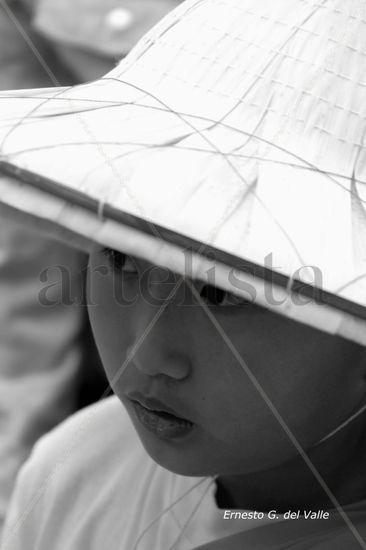 China Town Portrait Black and White (Digital)