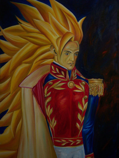 bolivar goku Oil Canvas Figure Painting