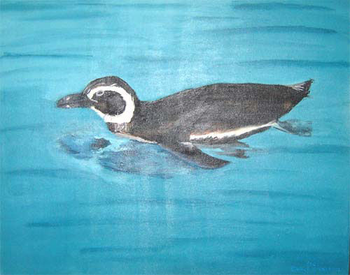 Pinguino Acrylic Canvas Animals