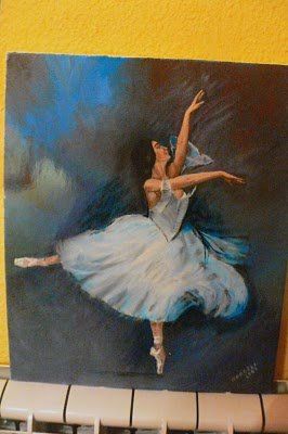 Bailarina Oil Canvas Figure Painting