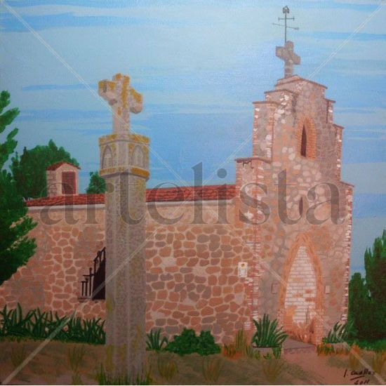 Ermita de la mare de Deu de Fátima Acrylic Canvas Landscaping